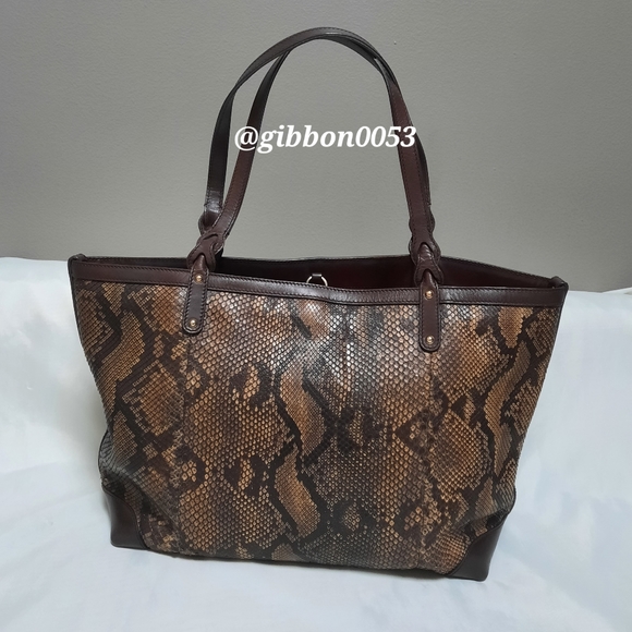 Authentic Gucci pythons craft skin medium tote ,Slightly Used - Picture 1 of 17
